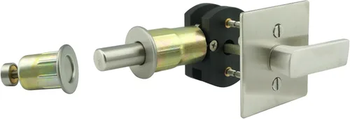 Miniatura 10 de INOX BD Series - Cerradura de privacidad para puerta de granero, para pared de 3-3/4 a 4-3/4 pulgadas, borde cuadrado de 2.362 in, negro grafito
