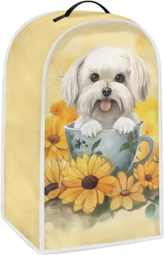 Miniatura 17 de doginthehole Cubierta antipolvo para licuadora de gatos negros, cubierta para electrodomésticos, resistente al polvo, con mango superior