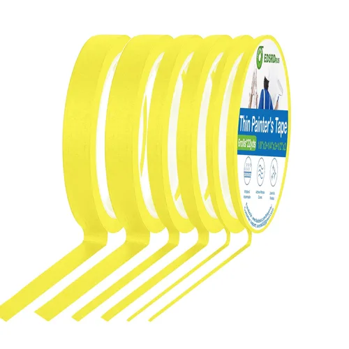 Miniatura 22 de EDSRDRUS Cinta Fina para Pintores 1/8, 1/4, 1/2 pulgada de Ancho Cinta para Pintor Cinta de Pintura, Cinta de Enmascarar, Cinta de Rayas, Cinta