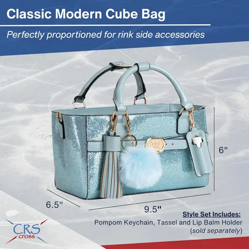 Miniatura 97 de CRS Cross Rink Side Tote. Ice Skating Accessory Bag-Figure Skating, Roller, Inline Skaters, Dance, Cheer.Organizes Guards Water Bottle Phone