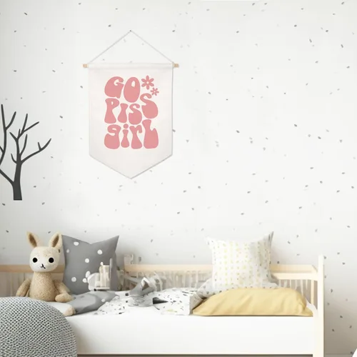 Miniatura 5 de Bandera Colgante de Pared para Chicas "Go Piss" Arte de Pared Moderno Idea de Regalo Graciosa y Divertida Decoración de Apartamento Decoración de Go