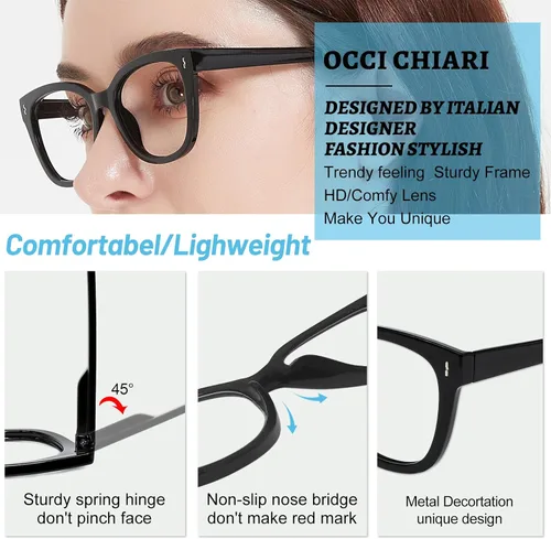 Miniatura 4 de OCCI CHIARI Gafas de lectura elegantes para mujeres con marco pequeño