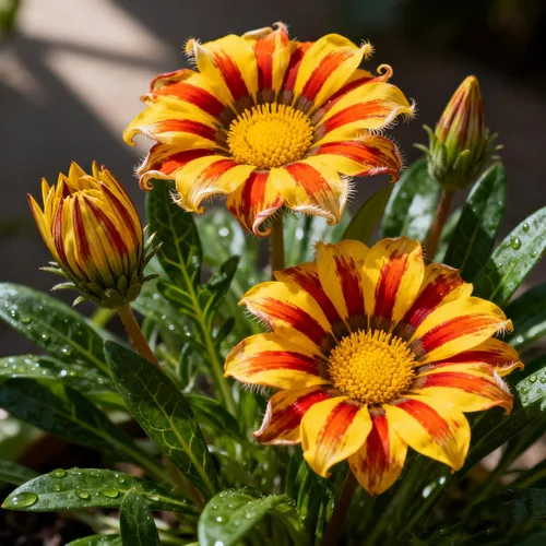 Miniatura 3 de Gazania - Semillas para plantar, más de 300 semillas mixtas de Gazania, semillas de flores tradicionales sin OMG para jardín al aire libre, plantas