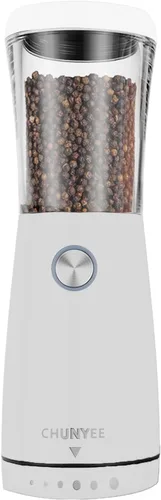 Miniatura 14 de Electric Salt and Pepper Grinder Set - Automatic Stainless Steel Rechargeable Salt and Pepper Grinder Set with Storage Base, Large Capacity, LED