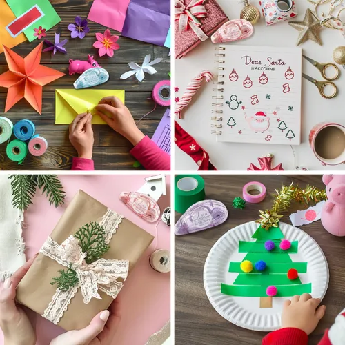 Miniatura 6 de MARCADORUS Cinta de Doble Cara para Manualidades, Paquete de 6 Rodillos de Cinta Adhesiva, 26 Pies x 0.31 Pulgadas Cinta para Álbum de Recortes