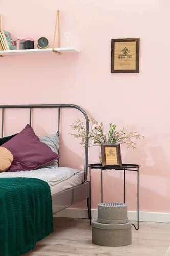 Miniatura 6 de Portarretratos tamaño póster de madera rústica Madera sólida natural ecológica ara montaje en pared con acabado rústico Wenge marrón