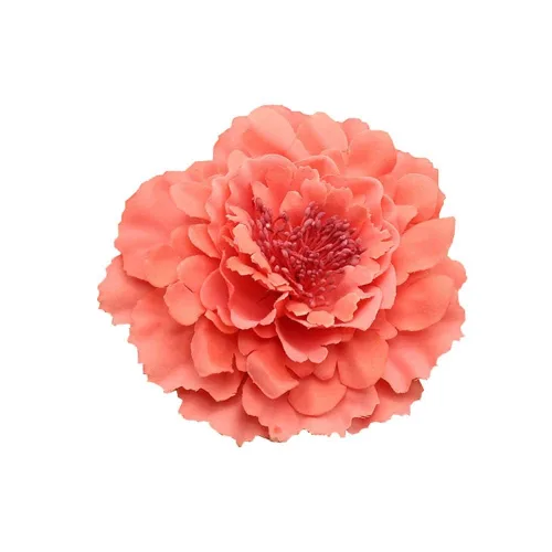 Miniatura 21 de Broche de flores de peonía bohemio para mujer, broche de flores para viajes, fiestas, festivales PF-11 (negro) (paquete de 1)