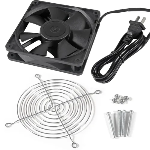 Miniatura 2 de UMLIFE 1 unidad EC 4.724 in x 0.984 in rodamientos de bolas dobles 4.724 in x 4.724 in x 0.984 in ventilador de ventilación de refrigeración DIY