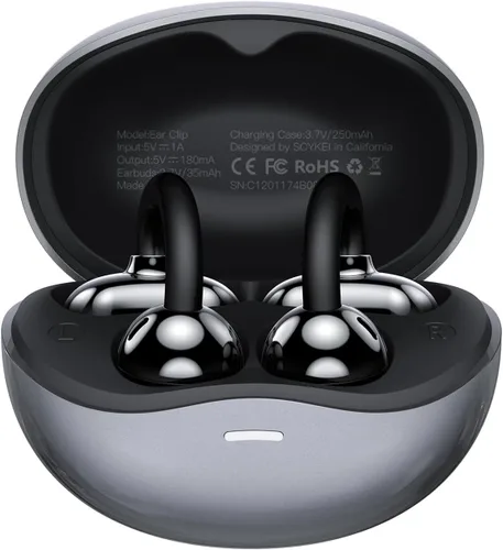 OWS - Auriculares colgantes con clip para la oreja, auriculares inalámbricos de traducción AI en tiempo real, 165 idiomas traductores para