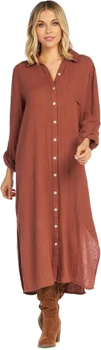 Miniatura 3 de Mud Pie Clemmy - Vestido largo para mujer, color óxido, talla M, Herrumbre