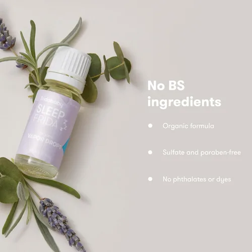 Miniatura 10 de Frida Baby Gotas de baño de vapor natural para dormir, gotas de baño de aceite esencial de lavanda para la hora de acostarse, aceite de aromaterapia