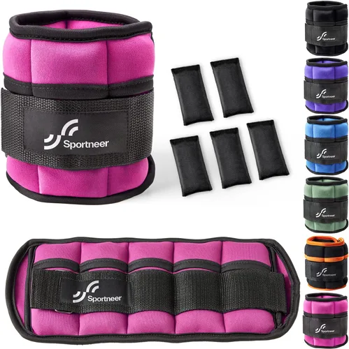 Miniatura 17 de Sportneer Adjustable Ankle/Wrist Weights for Men Women Kids, Weighted Leg & Cuff Strength Training for Yoga Walking Running Aerobics Gym Fitness