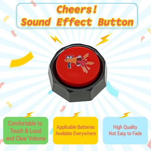 Miniatura 3 de Altavoz - Efectos de sonido de bocina de aire y DJ, emoji divertidos y botones extravagantes