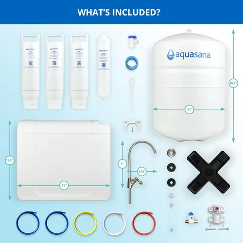 Miniatura 7 de Aquasana SmartFlow® Filtro de agua de ósmosis inversa Sistema RO bajo el fregadero Certificado WQA hasta el 99,99% de 90 contaminantes
