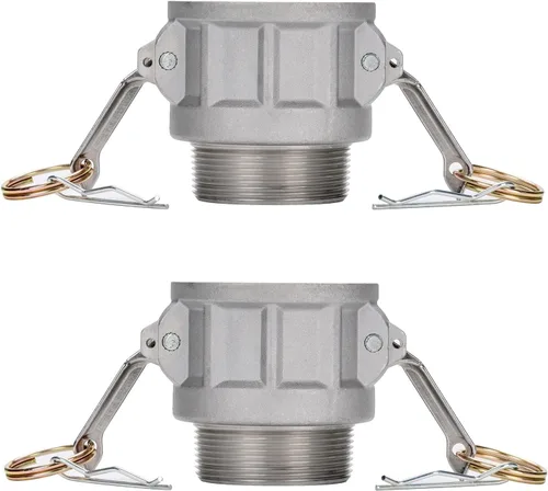 Miniatura 15 de Accesorios de bloqueo de leva global de aluminio Tipo F Cam & Groove Hose Fittings, acoplamiento Camlock de 1.5 pulgadas, enchufe de 1.5 pulgadas x