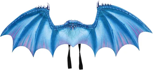 Himine Juego de alas de máscara de dragón de dibujos animados para niños, Halloween, Navidad, fiesta, accesorios de actuación