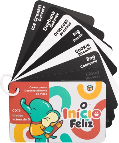 Miniatura 11 de Happy Start Tarjetas de Bebé de Alto Contraste para Recién Nacidos - Tarjetas en Blanco y Negro, Resistentes al Agua, Sin BPA, Tarjetas Educativas