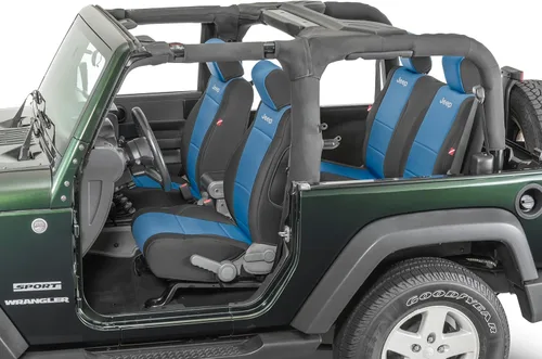 Miniatura 20 de Diver Down Neoprene Seat Cover Set - Fits Jeep JK 2007-2018 Wrangler 2-Door - Front and Back Seat Set - Custom Fit - Soft Padded Cushion Feel