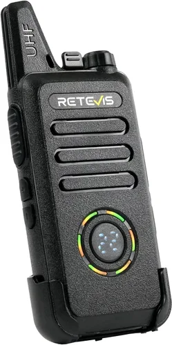 Miniatura 11 de Retevis RT22S Walkie Talkies para adultos, radio de 2 vías con auricular, pantalla de canal, recargable, radio bidireccional FRS portátil, mini