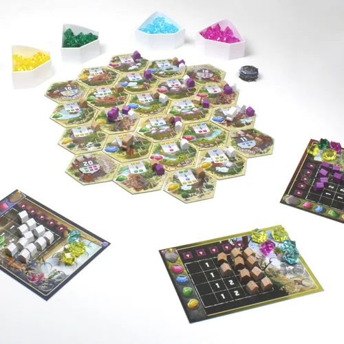 Miniatura 3 de Century Golem Edition Eastern Mountains Juego de mesa - Regreso a Carvania para aventuras comerciales de cristales. Juego de estrategia para niños