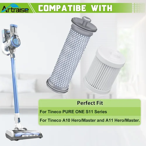 Miniatura 2 de Reemplazo de filtro A10 para aspiradora inalámbrica Tineco A10/A11 Hero, A10/A11 Master, PURE ONE S11, S12 Pro EX, S15 Series, PWRHERO11 Snap, 2