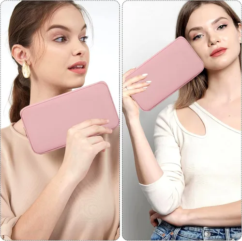 Miniatura 6 de XSUIOY Bolsa de maquillaje de viaje para bolso, bonita bolsa de maquillaje preparada para cosméticos, bolsa organizadora para mujeres, bolsa