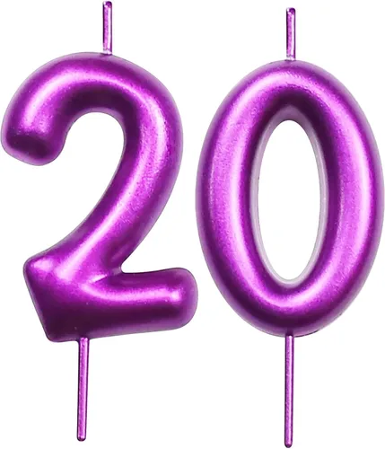 Miniatura 76 de DERVENTA Vela con números de 2.36 pulgadas, decoración perfecta para cumpleaños, brunch, postre, pastel, 1 pieza (número 0 rosa)