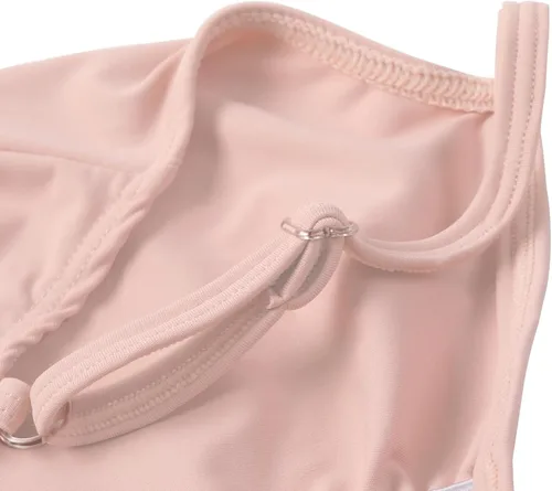 Miniatura 5 de HIPPOSEUS Girls Toddler Spaghetti Straps Camisole Dance Leotards CrossBowknot Back Ballet Dance Gymnastics Leotard
