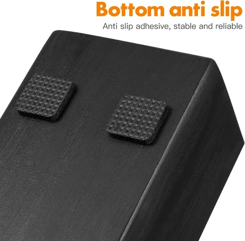 Miniatura 6 de Uonlytech Soporte de madera para espejo de piso, soporte antideslizante para espejo de habitación, soporte para dormitorio, sala de estar, baño