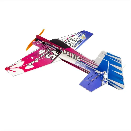 Miniatura 3 de Viloga Actualización 3D EPP Avión Sakura Aerobatic Flying Airplane, 16.535 in Wingspan Foam RC Kit para construir para adultos