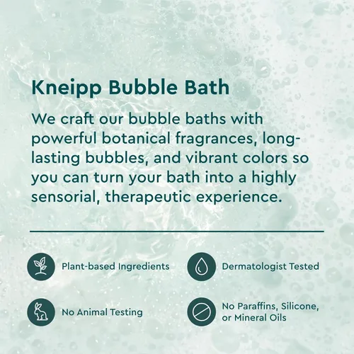 Miniatura 5 de Kneipp Dream Time - Baño de burbujas de aromaterapia de lavanda y vainilla, bueno para relajarse antes de acostarse, vegano, sin sulfato, 13.5 onzas