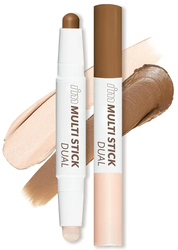 Miniatura 12 de I'M MEME Shading - I'm Multi Stick 001 Bronceador Fácil de mezclar, acabado mate, adecuado para principiantes, maquillaje de contorno ligero, uso