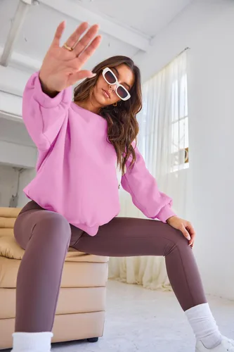 Miniatura 33 de EFAN Sudaderas de gran tamaño con cuello redondo Y2K para mujer, sudaderas con capucha para otoño, moda 2025, ropa para adolescentes y niñas, lindo