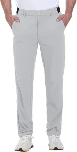 Miniatura 2 de Rdruko Pantalones de golf elásticos para hombre, de secado rápido, ligeros, casuales, con bolsillos