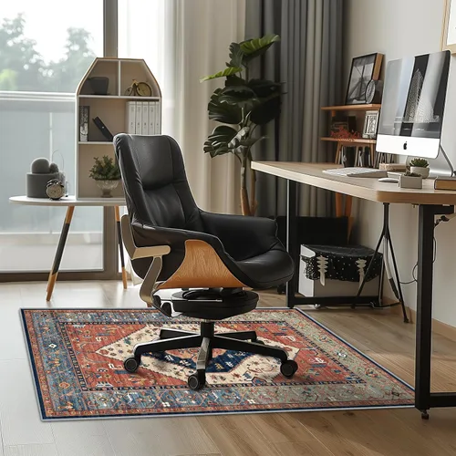 Miniatura 10 de Tapete para silla de oficina para suelo de madera dura, antideslizante, Hi-Q, tapete para silla de escritorio para suelos de madera dura y baja
