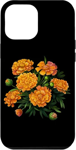 Vintage Marigold Inspired Flower Case for iPhone 12 Pro Max