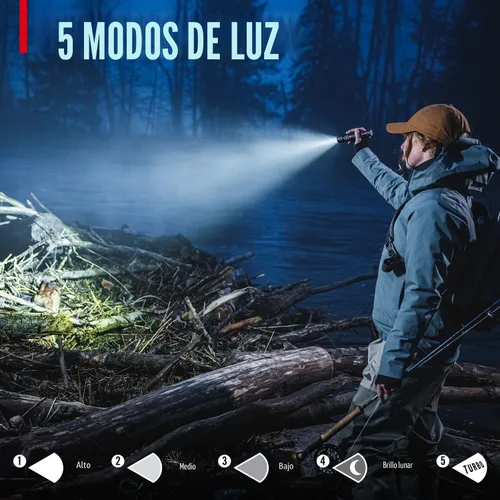 Miniatura 5 de COAST PX200R - Linterna LED recargable de 2000 lúmenes, enfoque giratorio, USB-C, clip de bolsillo de 2 posiciones