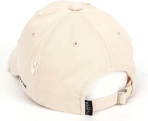 Miniatura 4 de Flipper Gorra de béisbol con diseño de margaritas de algodón lavado sin estructura, diseño de cara sonriente