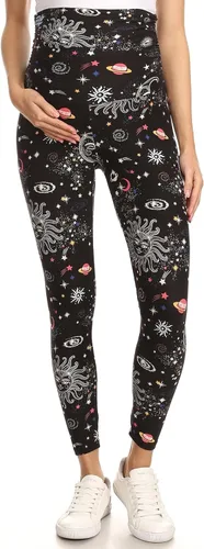 Miniatura 2 de Leggings Depot - Leggings de maternidad para mujer, sobre el vientre, mallas de yoga casuales para embarazo