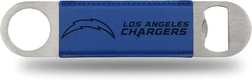 Miniatura 9 de Rico Industries NFL - Hoja de barra grabada con láser de piel sintética, gran accesorio para bebidas para el día del juego