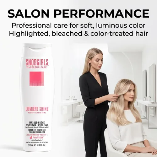 Miniatura 7 de Acondicionador seguro para el color para cabello resaltado y decolorado - SNOBGIRLS LUMIÈRE HIGHCURE - Fórmula vegana, sin sulfatos para suavidad
