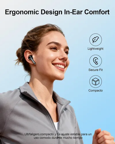 Miniatura 7 de Auriculares inalámbricos Bluetooth 5.4, iPhone 17e 17Air 16 15 14 13 Pro Max auriculares inalámbricos Bluetooth con cancelación de ruido