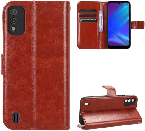 Miniatura 44 de Funda para Boost Mobile Celero 5G + Funda de piel con tapa para Boost Mobile Celero 5G Plus, color negro