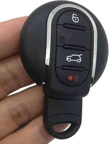 Miniatura 3 de Funda para llave inteligente con control remoto sin llave para BMW Mini Cooper F54 F55 F56 F57 F60 con llave en blanco (negro)