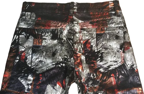 Miniatura 128 de Enrica Pantalones vaqueros estampados casuales para hombre
