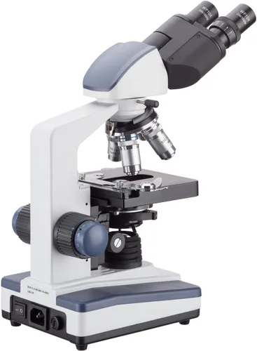 Miniatura 3 de AmScope B120B-E - Microscopio compuesto binocular Siedentopf digital, aumento 40X-2000X, campo brillante, iluminación LED, condensador Abbe, etapa