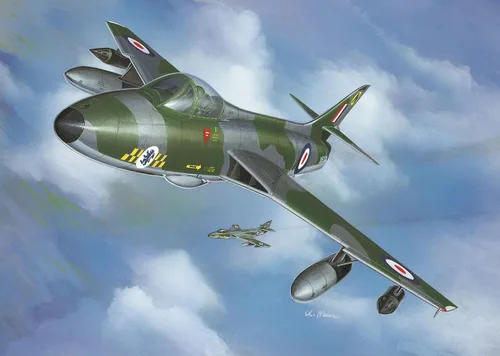 Miniatura 7 de Revell 03833 Hawker Hunter FGA.9 1:144 Escala sin construir/sin pintar Kit de modelo de plástico