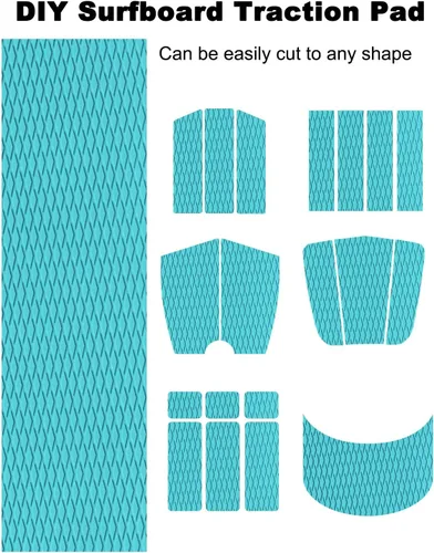 Miniatura 6 de Hjdeck - Tapete universal para tabla de surf de espuma de etilvinilacetato para piso de lancha, lámina autoadhesiva antideslizante, tapete de agarre
