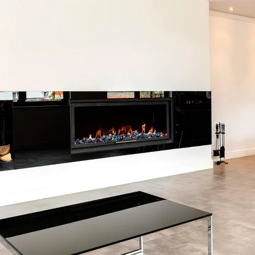 Miniatura 6 de onlyfire Diamantes de vidrio de fuego de 10 libras para hoguera de propano, piedras de vidrio mezclado de 1 pulgada para chimenea de gas y mesa