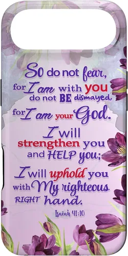 Miniatura 27 de So Do Not Fear for I 'm with You Isaías 41:10 - Funda cristiana para iPhone 17